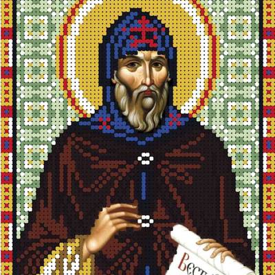 изображение: именная икона для вышивки бисером Святой Афанасий