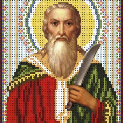 изображение: именная икона для вышивки бисером Святой пророк божий Илья