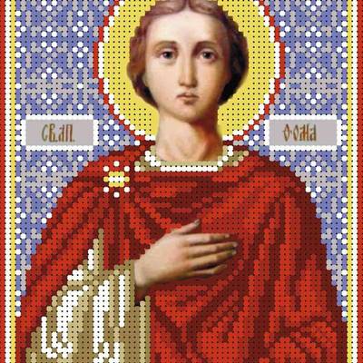 изображение: именная икона для вышивки бисером Святой апостол Фома