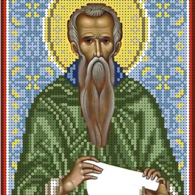 изображение: именная икона для вышивки бисером Святой Харитон исповедник