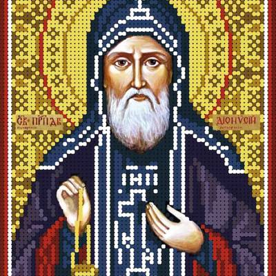 изображение: именная икона для вышивки бисером Святой Дионисий Печерский