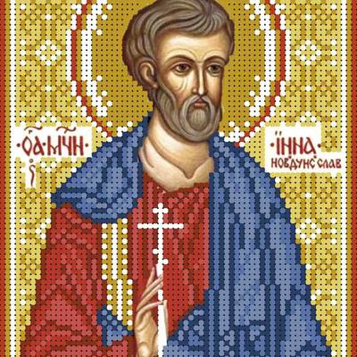 изображение: именная икона для вышивки бисером Святой Инна Новодунский