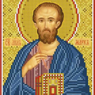 изображение: именная икона для вышивки бисером Святой Марк апостол