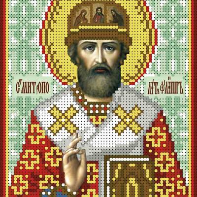 изображение: именная икона для вышивки бисером Святой Филипп Митрополит