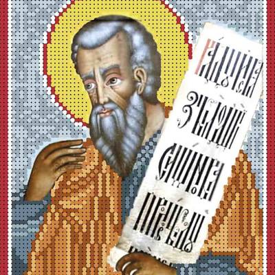 изображение: именная икона для вышивки бисером Святой преподобный Наум