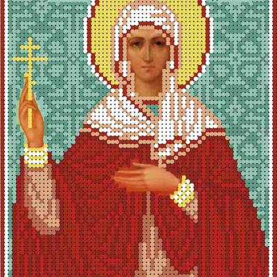 изображение: именная икона для вышивки бисером Святая мученица Диана