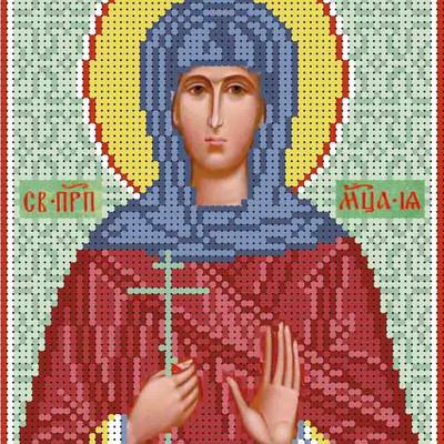 изображение: именная икона для вышивки бисером Святая мученица Ия