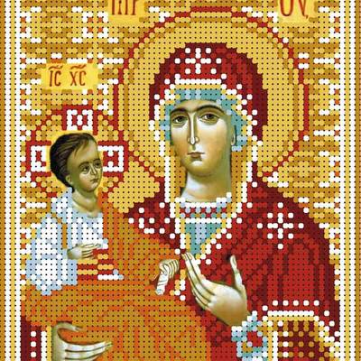 изображение: схема для вышивки бисером иконы Образ Богородицы Троеручица изображение: схема для вышивки бисером иконы Образ Богородицы Троеручица