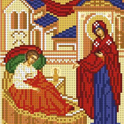 изображение: схема для вышивки бисером иконы Образ Богородицы Целительница