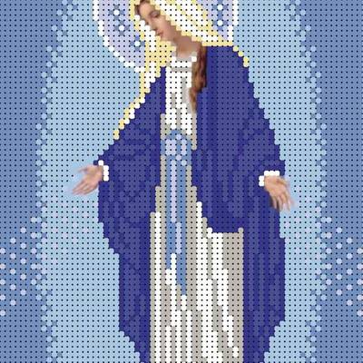 изображение: схема для вышивки бисером иконы Образ Богородицы Непорочное зачатие изображение: схема для вышивки бисером иконы Образ Богородицы Непорочное зачатие