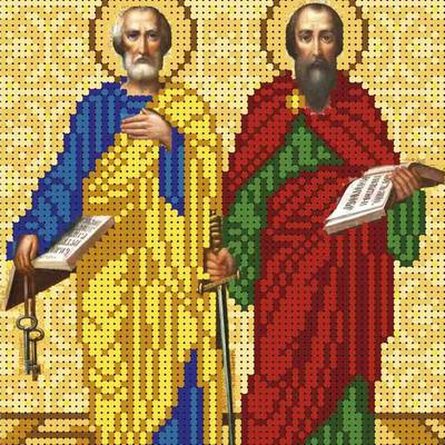 изображение: схема для вышивки бисером Святые апостолы Петр и Павел
