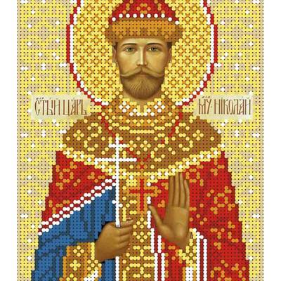 изображение: схема для вышивки бисером иконы Святой мученик царь Николай