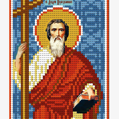 изображение: схема для вышивки бисером иконы Святой Андрей Первозванный