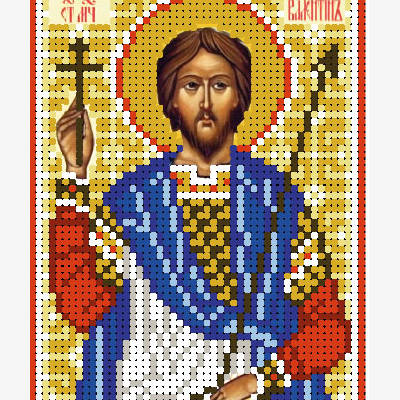 изображение: схема для вышивки бисером иконы Святой мученик Валентин