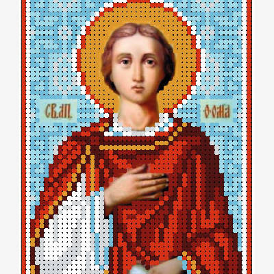 изображение: схема для вышивки бисером иконы Святой апостол Фома