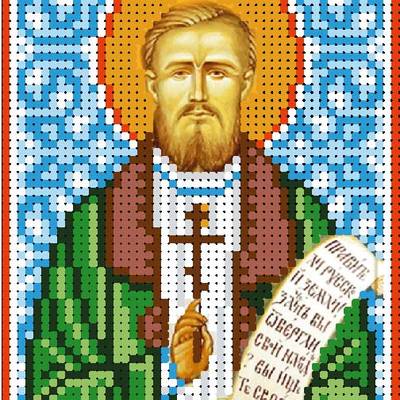 изображение: схема для вышивки бисером иконы Святой мученик Стефан (Степан)