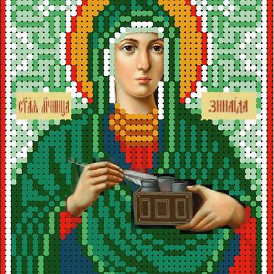 изображение: именная икона для вышивки бисером Святая мученица Зинаида