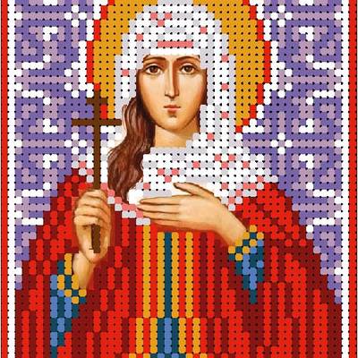 изображение: именная икона для вышивки бисером Святая мученица Лариса Гофтская