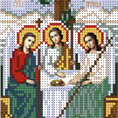 Схема для вышивки бисером иконы Святая Троица