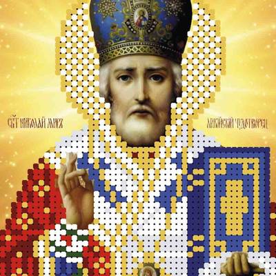 изображение: схема для вышивки бисером иконы Николай Чудотворец изображение: схема для вышивки бисером иконы Николай Чудотворец