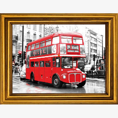 фото: картина для вышивки бисером Красный автобус Лондона