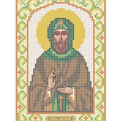 изображение: икона для вышивки бисером Святой Виталий