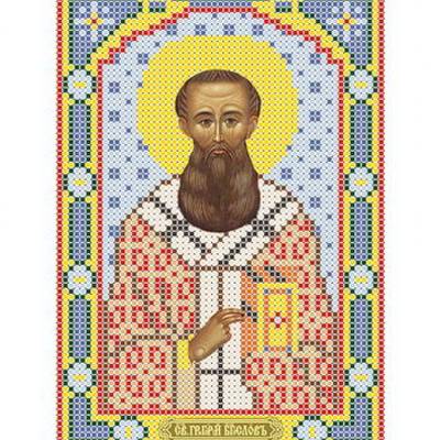 изображение: икона для вышивки бисером Святой Григорий Богослов