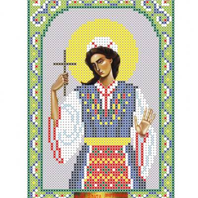 изображение: икона для вышивки бисером Святая Злата