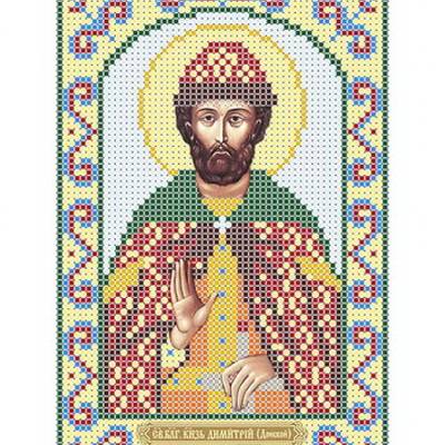 изображение: икона для вышивки бисером Святой Князь Дмитрий Донской