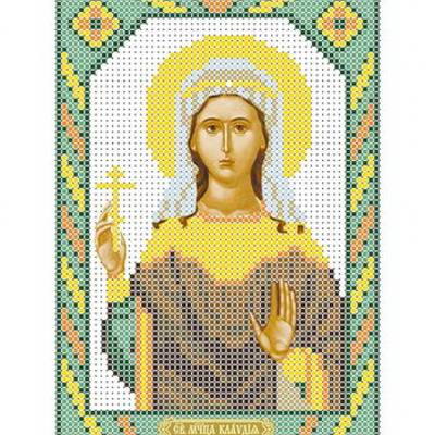 изображение: икона для вышивки бисером Святая Клавдия