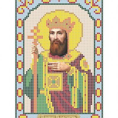изображение: икона для вышивки бисером Святой Константин