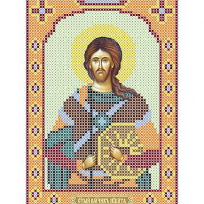 изображение: икона для вышивки бисером Святой Никита