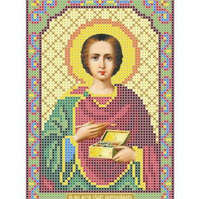 изображение: икона для вышивки бисером Святой Пантелеймон Целитель