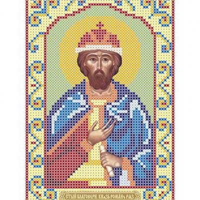 изображение: икона для вышивки бисером Святой Роман Рязанский