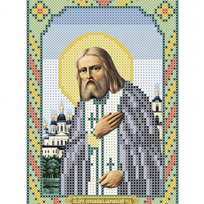 изображение: икона для вышивки бисером Святой Серафим Саровский