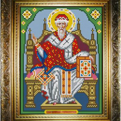 изображение: икона для вышивки бисером, Святитель Спиридон