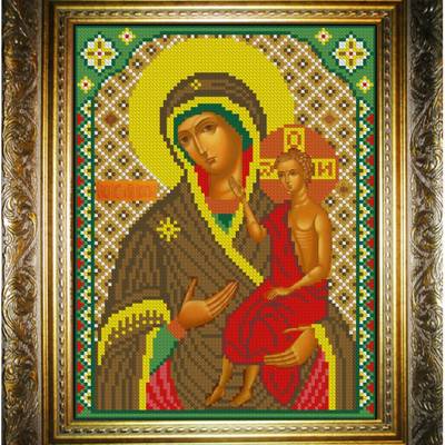 изображение: икона для вышивки бисером, Богородица Воспитание