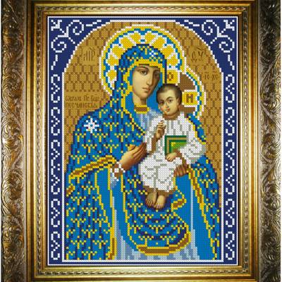 изображение: икона для вышивки бисером, Богородица Песчаная (Изюмская)