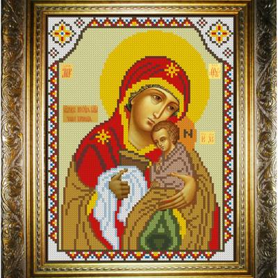 изображение: икона для вышивки бисером, Богородица Чаша Терпения
