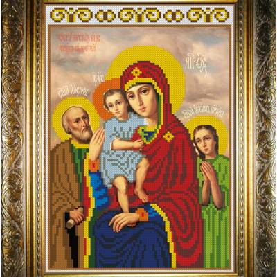 изображение: икона для вышивки бисером, Богородица Трёх радостей