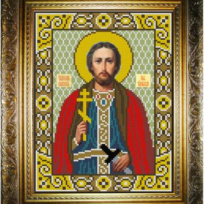 изображение: икона для вышивки бисером, Святой Игорь Черниговский