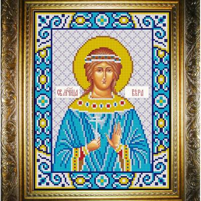 изображение: икона для вышивки бисером, Святая Вера