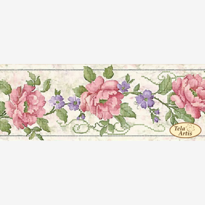 фото: декоративная лента для вышивки бисером Летние цветы