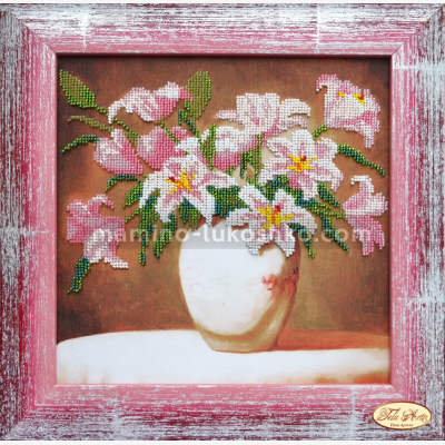 Набор для вышивки бисером Розовые лилии