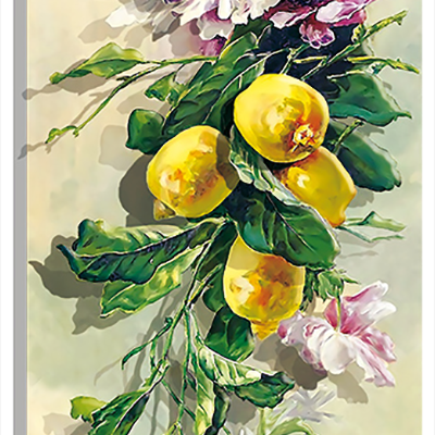 фото: картина папертоль Анемоны и лимоны