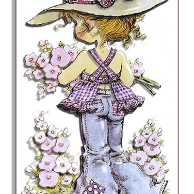 фото: картина в технике папертоль Собирая цветы