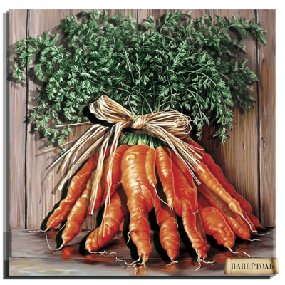 фото: картина в технике папертоль Букет моркови