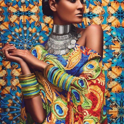 фото: картина для вышивки бисером, Африканская девушка