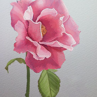 фото: картина для вышивки бисером, Эскиз розы