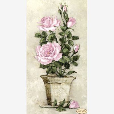 Схема для вышивки бисером Розовые розы